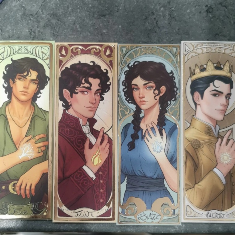 Fairyloot heir of storms foiled bookmark